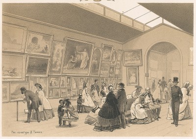 Часть промышленного и художественного отделений на Лондонской Всемирной выставке 1862 года. Русский художественный листок №30, 1862