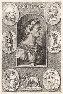 Император Домициан и произведения искусства, созданные примерно в период его правления.