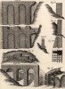 Кирпичная кладка. Аркады, пилоны (Ивердонская энциклопедия. Том VII. Швейцария, 1778 год)