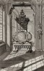 Напольные часы в гостиной эпохи pококо. Johann Jacob Schueblers Beylag zur Ersten Ausgab seines vorhabenden Wercks. Нюрнберг, 1730