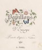 Титульный лист серии литографий Histoire naturelle des lépidoptères d'Europe. Париж, 1864