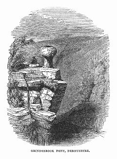 Скала причудливой формы в гористой местности Эдейл в английском графстве Дербишир (The Illustrated London News №111 от 15/06/1844 г.)