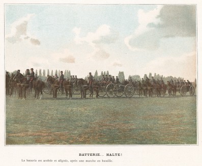 Батарея, стой! L'Album militaire. Livraison №7. Artillerie montée. Париж, 1890