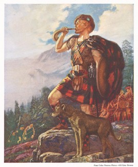 Встреча кланов. Иллюстрация из американского календаря за 1926 год. 