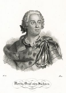 Граф Мориц Саксонский (1696-1750) - главный маршал Франции. 