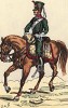 1812 г. Кавалерист 12-го полка французских конных егерей. Коллекция Роберта фон Арнольди. Германия, 1911-28