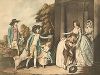 Милый дом, или возвращение из школы. Лист, выполненный  Джоном Джонсом по картине известного английского художника Уильяма Бигга, Лондон, ок. 1790 года