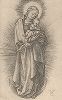 Мадонна на полумесяце. Гравюра Альбрехта Дюрера, выполненная в 1514 году (Репринт 1928 года. Лейпциг)