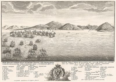 План морского сражения между Российским флотом под предводительством Его Сиятельства графа Алексея Григорьевича Орлова и Оттоманским 24 июня/5 июля 1770