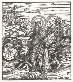 Святой. Лист из серии «Святые Габсбургского дома», 1510 год. 
