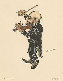 Леопольд Семёнович Ауэр. «Русский балет в карикатурах» СПб, 1903 год. 