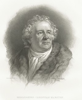 Кристофер Христиан Карстен (1756-1827), один из величайших шведских оперных певцов. Galleri af Utmarkta Svenska larde Mitterhetsidkare orh Konstnarer. Стокгольм, 1842