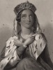 Констанция, героиня пьесы Уильяма Шекспира "Король Иоанн". The Heroines of Shakspeare. Лондон, 1850-е гг.
