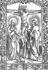 Каноническое распятие Иисуса Христа. Ксилография Петера Вишера Старшего из Missale des Bistums Wurzburg. Лион, 1509