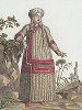 Женщина-качинка. Лист из "Encyclopédie des voyages", Париж, 1796 год