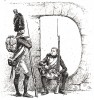 Инициал (буквица) D. История императора Наполеона, Париж, 1840