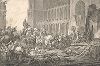 Тридцатилетняя война. Имперские войска фельдмаршала Тилли входят в Макдебург 10 мая 1631 года. Trettioariga kriget. Стокгольм, 1847