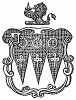 Фамильный герб Сэра Уильяма Янга (1797 -- 1848), первого баронета Янга -- офицера британской армии (The Illustrated London News №308 от 18/03/1848 г.)
