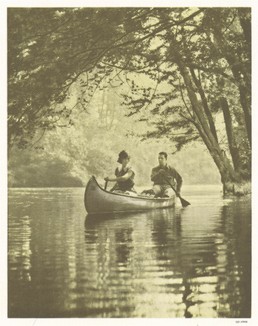 Прогулка на каноэ. Фотография  Х. Армстронга Робертса, талантливого фотографа и основателя первого банка изображений. 