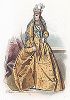 Черкесская принцесса с посольством у Екатерины II. Лист 62 из "Modes et Costumes historiques", Париж, 1860 год