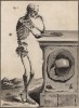 Анатомия. Вид скелета сбоку. (Ивердонская энциклопедия. Том I. Швейцария, 1775 год)