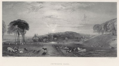 Парк Петворт (лист из альбома "Галерея Тёрнера", изданного в Нью-Йорке в 1875 году)