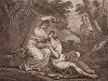 Ринальдо и Армида. Офорт Ангелики Кауфман, 1780 год.