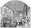 Оружейная комната одного из старейших в Лондоне Сент-Джеймсского дворца, расположенного на улице Пэлл Мэлл к северу от одноимённого парка (The Illustrated London News №100 от 30/03/1844 г.)