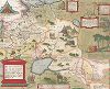 Карта Московии Антония Дженкинсона, составленная им в 1562 году и опубликованная Абрахамом Ортелием в Theatrum Orbis Terrarum в 1570 году. Russiae, Moscoviae et Tartariae Descriptio. Auctore Antonio Jenkensono Anglo... Henrico Sydneo Wallie praesidi. 