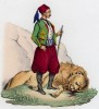 Жерар - победитель льва (иллюстрация к L'Africa francese... - хронике французских колониальных захватов в Северной Африке, изданной во Флоренции в 1846 году)