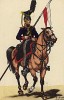 1812 г. Кавалерист гвардейского эскадрона прусских улан. Коллекция Роберта фон Арнольди. Германия, 1911-29