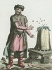 Казанский татарин-пчеловод середины XVIII века (иллюстрация к работе Costumes civils actuels de tous les peuples..., изданной в Париже в 1788 году)