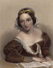 Марианна, героиня пьесы Уильяма Шекспира «Мера за меру». The Heroines of Shakspeare. Лондон, 1848