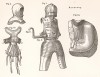Части рыцарского доспеха эпохи императора Максимилиана I: подшлемник (fig. 3), шлем (fig. 1), нагрудник (fig. 2), тарч (fig. 6), налядвенники (fig. 5)