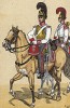 1814 г. Офицер и трубач прусской конной гвардии. Коллекция Роберта фон Арнольди. Германия, 1911-29