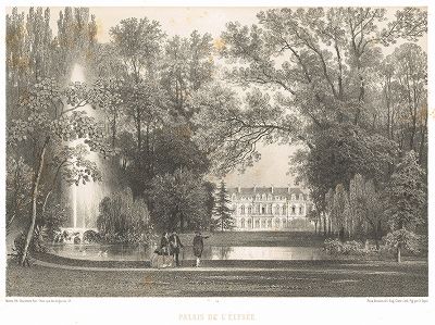 Елисейский дворец (из работы Paris dans sa splendeur, изданной в Париже в 1860-е годы)