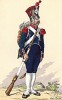 1812 г. Карабинер 1-го полка французской легкой пехоты в повседневной форме одежды. Коллекция Роберта фон Арнольди. Германия, 1911-28