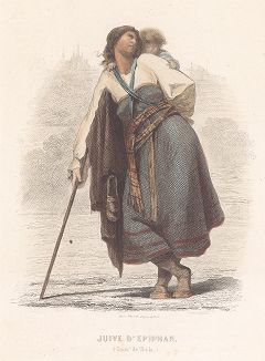 Еврейка из Тульской губернии. Лист из серии Musée Cosmopolite; Musée de Costumes, Париж, 1850-63