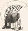 Шлем шведского пехотинца конца XVIII века. Svenska arméns munderingar 1680-1905. Стокгольм, 1911