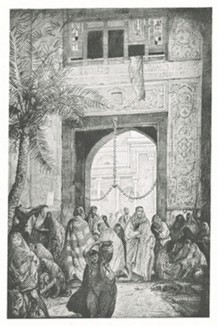 Центральный вход в мечеть. С оригинала известного британского живописца и востоковеда Чарльза У. Кейна.  