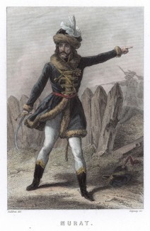 Маршал Франции Иоахим Мюрат (1767-1815) - король Неаполитанский в 1808-1815 гг. и муж младшей сестры Наполеона Каролины Бонапарт