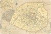 План Парижа с указанием границ города с момента основания вплоть до 1860-х годов (из работы Paris dans sa splendeur, изданной в Париже в 1860-е годы)