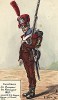 1810 г. Карабинер полка французских горных егерей. Коллекция Роберта фон Арнольди. Германия, 1911-28